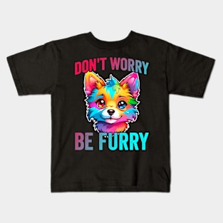 Furry Fandom Quote Cute Fursona Anthro Art Kids T-Shirt